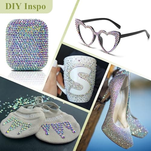2000PCS SS20/5mm Crystal AB Rhinestones for Crafting DIY Nail Art Makeup Decoration
| Bedazzling Flatback Glass Rhinest