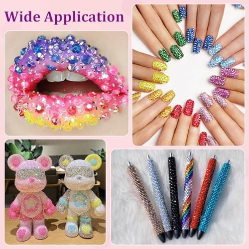 18000 Pcs Resin Jelly Rhinestones for Crafting Multicolor 3mm Flatback Rainbow Gems DIY Jewelry
| 3Pcs 10ml B7000 Jewel