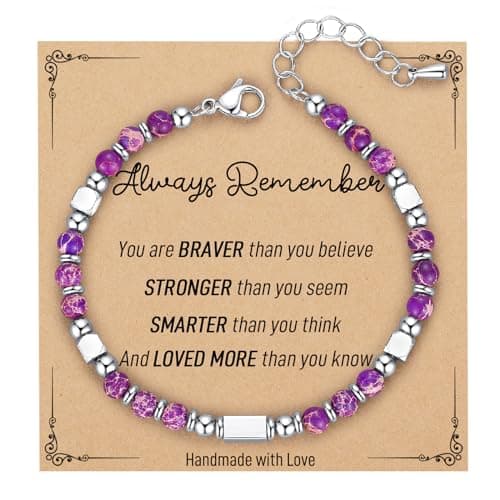 AryaHozel Trendy Tiny Gemstone Beaded Bracelets for Teen Girls Graduation Gifts
| AryaHozel Inspirational Tiny Gemstone