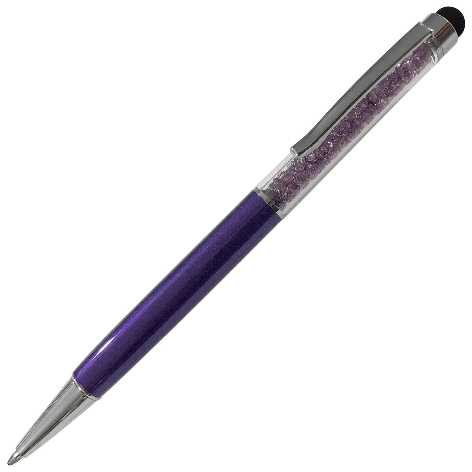 Crystalline Stylus Purple Ballpoint Pen for Students and Office Use with Smooth Writing and Comfortable Grip, 12 Pack
|