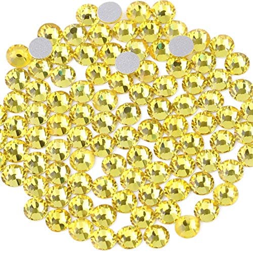 BEADSLAND Crystal Rhinestones Round Gems for Nail Art Craft Glue Fix
| BEADSLAND Flat Back Crystal Rhinestones for Nail