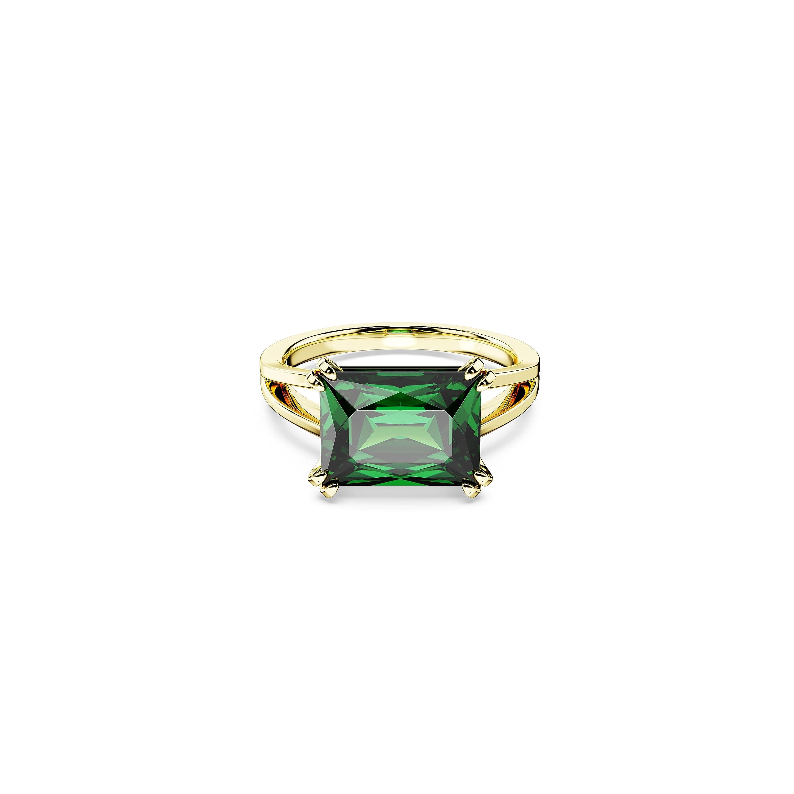 Swarovski Matrix Green Cocktail Ring for Women at Parties and Events