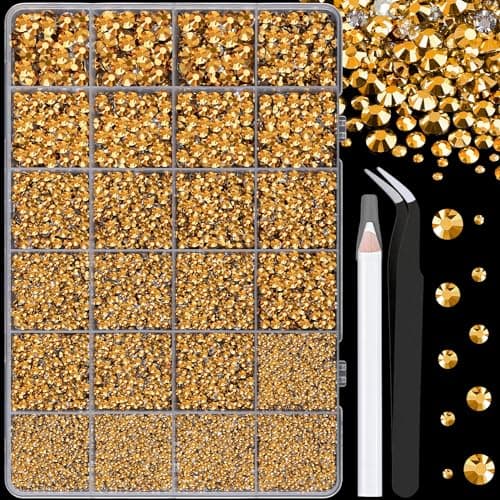 25000 Pcs Silver Clear Flatback Rhinestones for DIY Crafts
| Bedazzling Crystal with 3 Pcs 10ml B7000 Jewelry Glue for