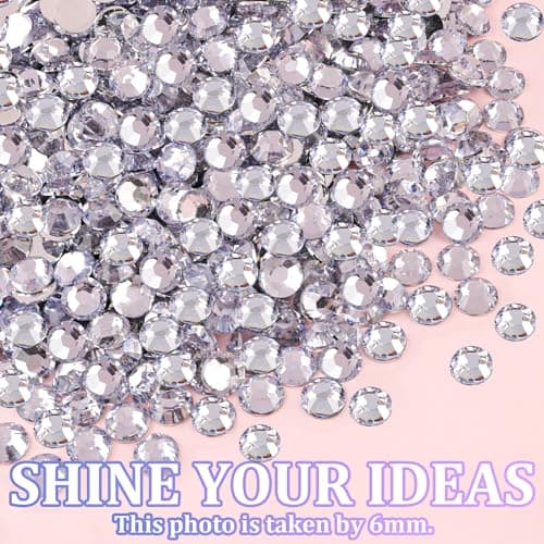 25000 Pcs Silver Clear Flatback Rhinestones for DIY Crafts
| Bedazzling Crystal with 3 Pcs 10ml B7000 Jewelry Glue for
