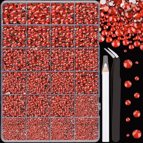 25000 Pcs Silver Clear Flatback Rhinestones for DIY Crafts
| Bedazzling Crystal with 3 Pcs 10ml B7000 Jewelry Glue for