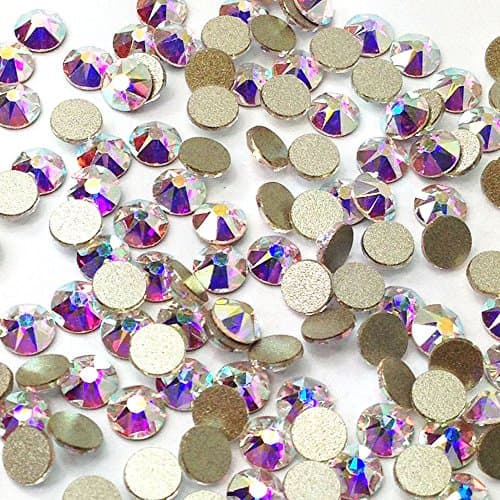 Swarovski 16ss 4mm Flatback Rhinestones (001 AB) - 144 Pcs Crystal AB Crystal Beads for Fashion Jewelry-making Projects