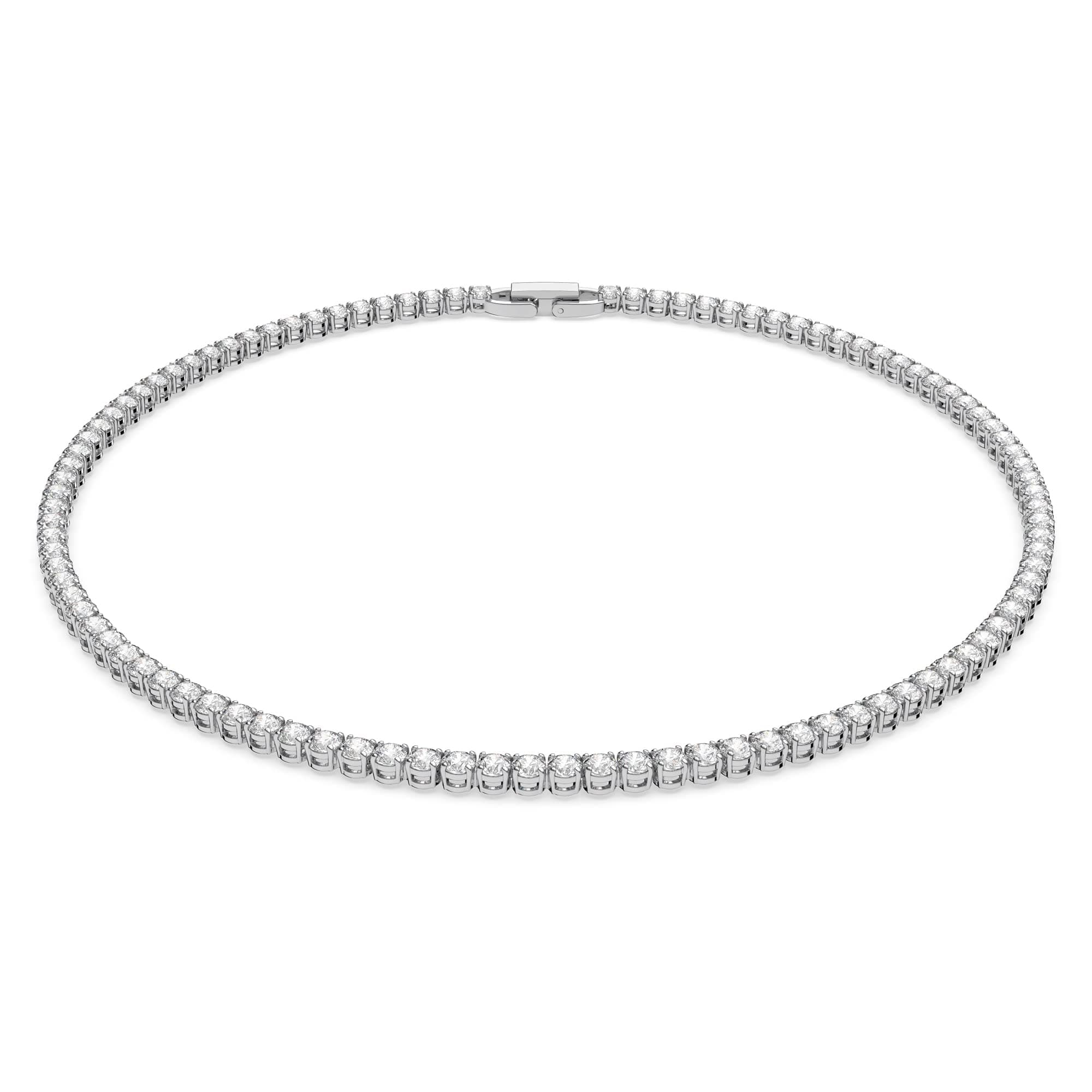 Swarovski Jewelry Crystal Elegance Necklace for Women | Rhodium and Rose Gold-Tone Finish | Perfect Gift for Special Occ