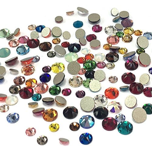 Swarovski Crystal Assorted Mix Colors Flatbacks ss12 ss16 ss20 No Hotfix Round Rhinestones for Jewelry Making