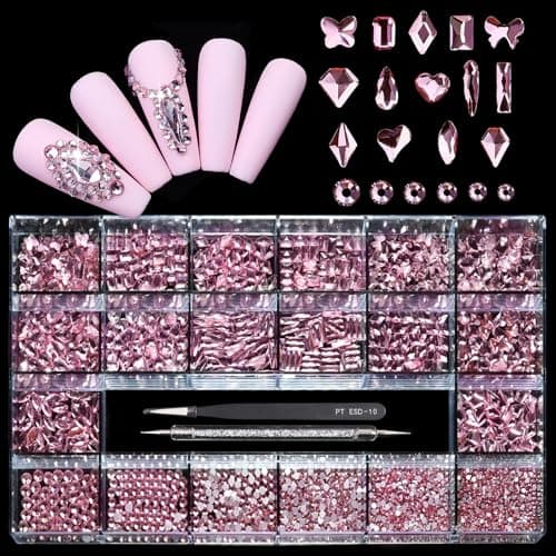 600 Crystal AB Diamonds + 2500 Flat Rhinestones Mix for DIY Crafts
| 3D Ornament Flat Back Rhinestone Crystals Set for