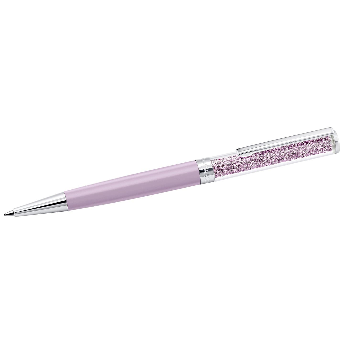 Swarovski Crystalline Ballpoint Pen - Light Lilac - Professional Writing Tool - Office and School Stationery - Luxury W