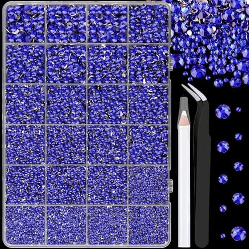 25000 Pcs Silver Clear Flatback Rhinestones for DIY Crafts
| Bedazzling Crystal with 3 Pcs 10ml B7000 Jewelry Glue for