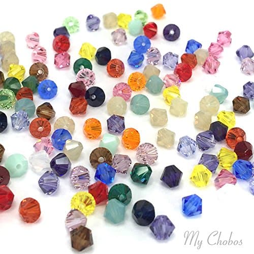 Swarovski 5328 6mm Crystal Xilion Bicone Beads Rhinestones DIY Jewelry-Making Assorted Mix Colors (Crystal-Wholesale)