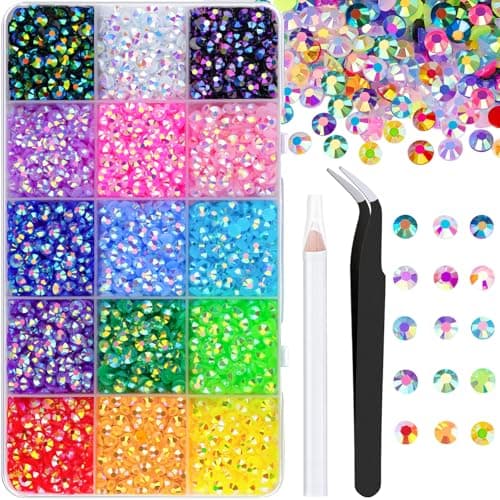 18000 Pcs Resin Jelly Rhinestones for Crafting Multicolor 3mm Flatback Rainbow Gems DIY Jewelry
| 3Pcs 10ml B7000 Jewel