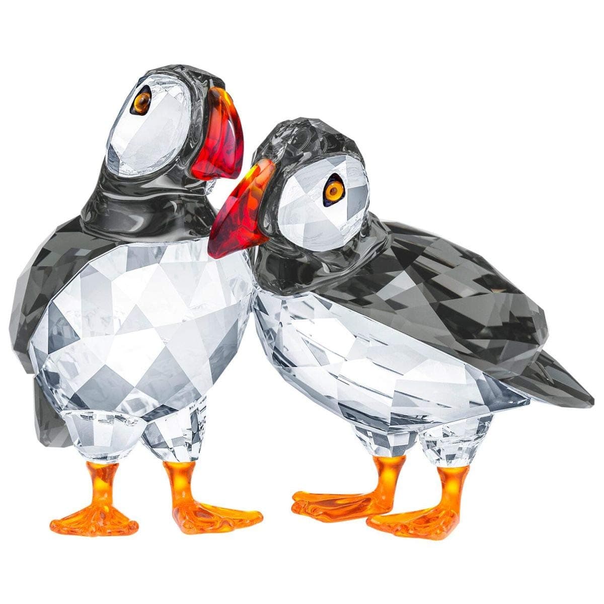 Swarovski Atlantic Puffins Figurine Dark Multi One Size Luxury Ornament for Home Decor
