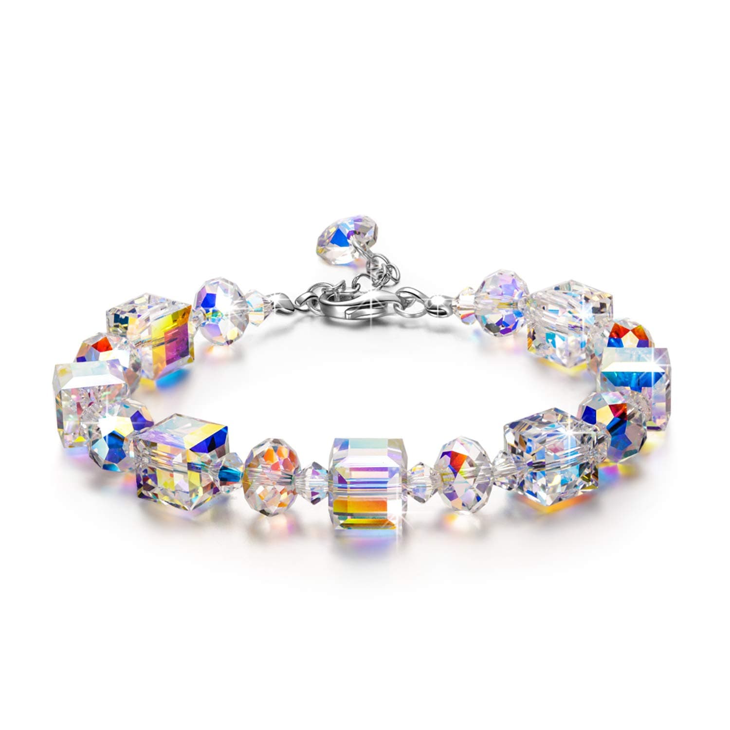 LADY COLOUR Sterling Silver Bracelets for Women Northern Lights Crystals Jewelry Gift
LADY COLOUR Northern Lights Crysta