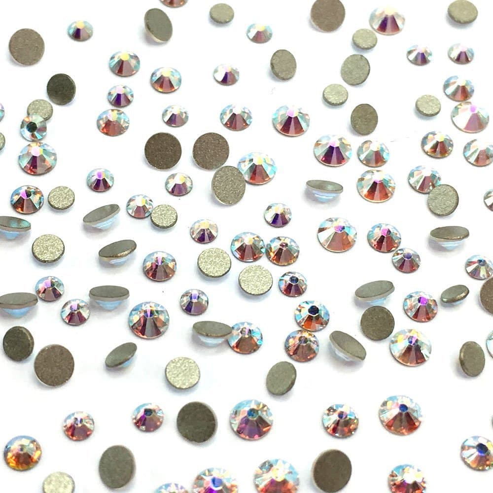 Crystal AB (001 AB) Austrian Crystal Nail Art Tiny Small Rhinestones Flatbacks No Hotfix Bling DIY Round Gems
| Crystal