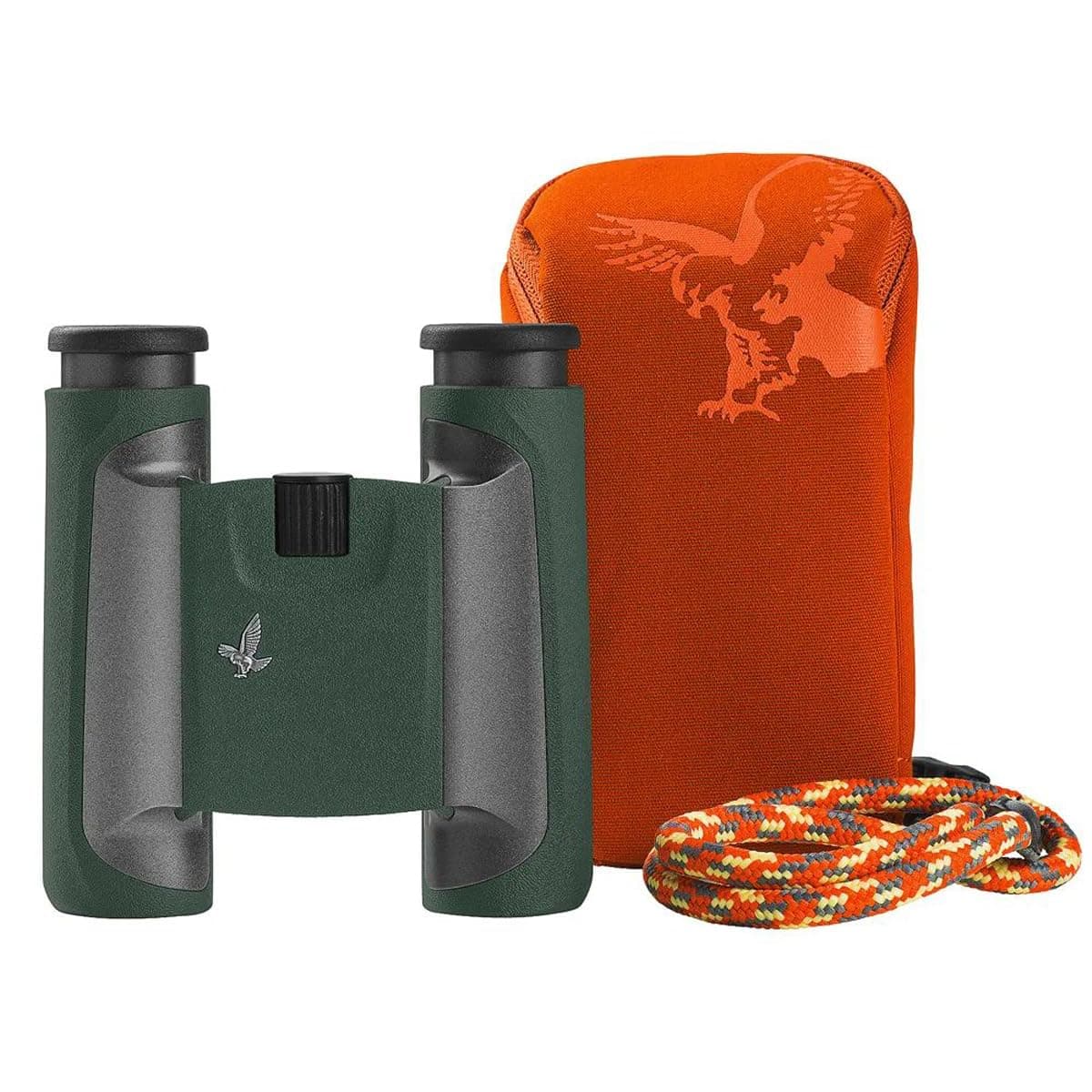 Swarovski OPTIK 10x25 CL Pocket Binoculars for Mountain Hiking and Hunting (Large Field of View, Twist-in Eyecups, Green