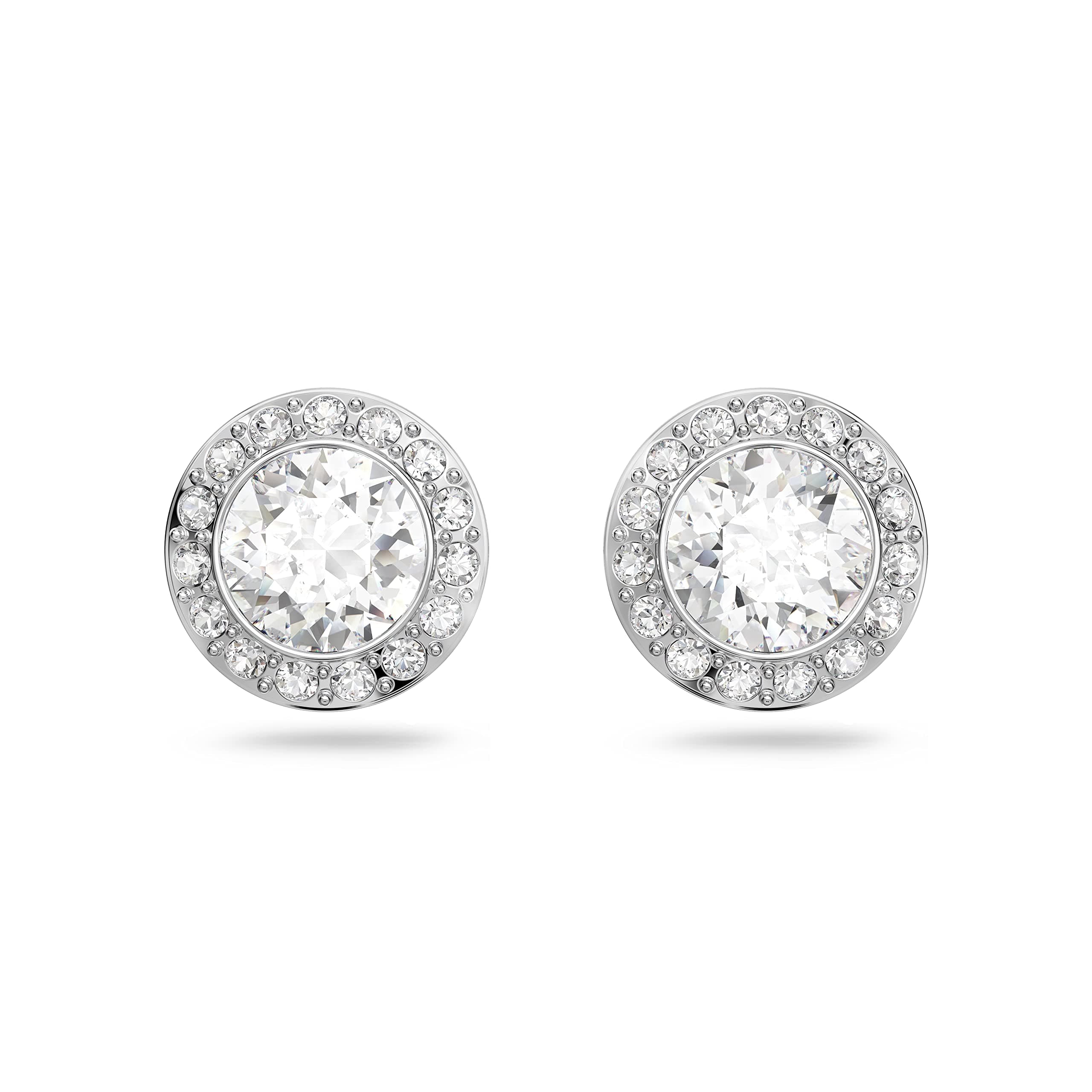 Swarovski Una Angelic Crystal Stud Earrings for Women Everyday Glamour 24K Gold Plated 925 Silver 0.5ct Specimen Crystal