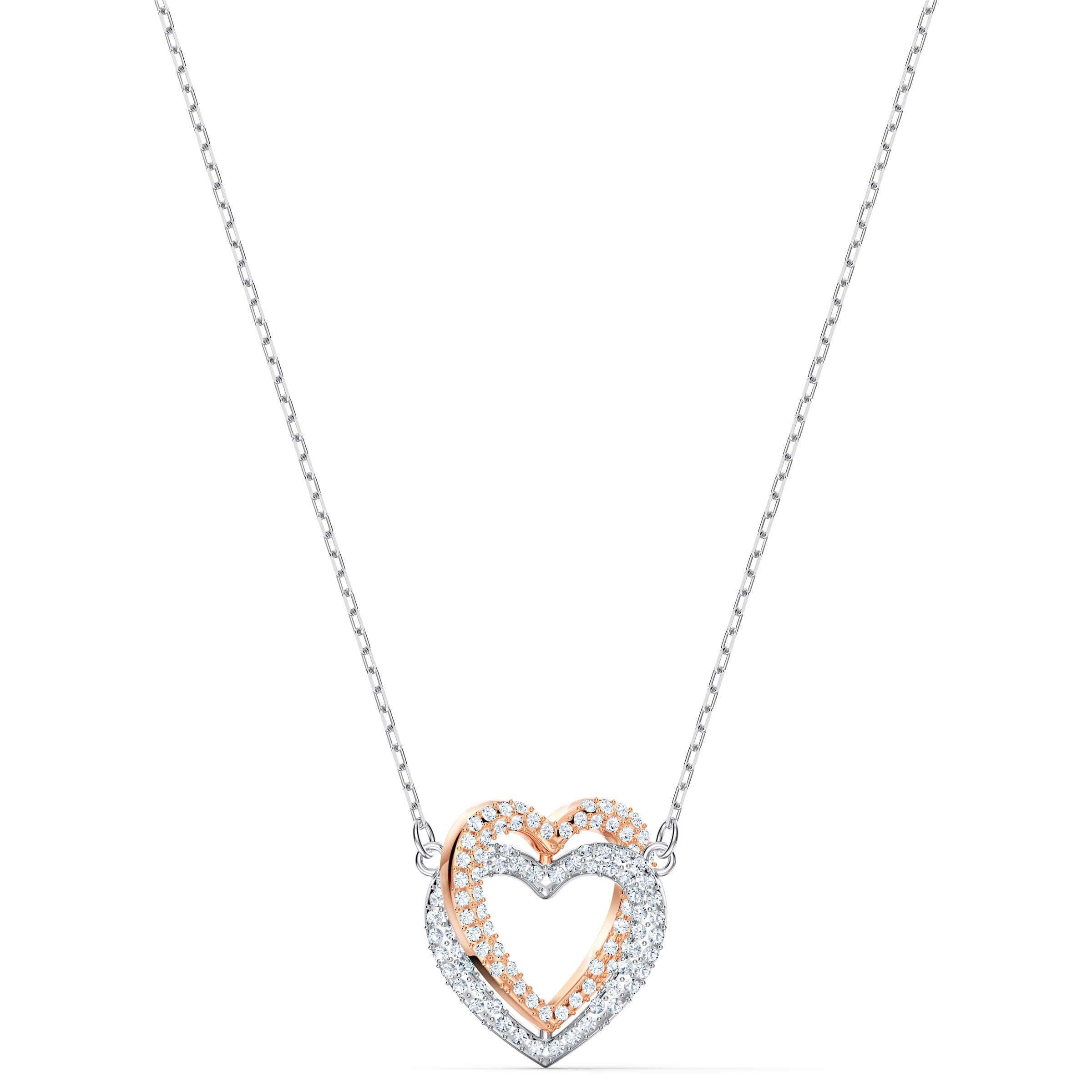 Swarovski Infinity Heart Jewelry Collection - Rose Gold & Rhodium Tone Finish Necklaces and Bracelets for Women
| Swaro