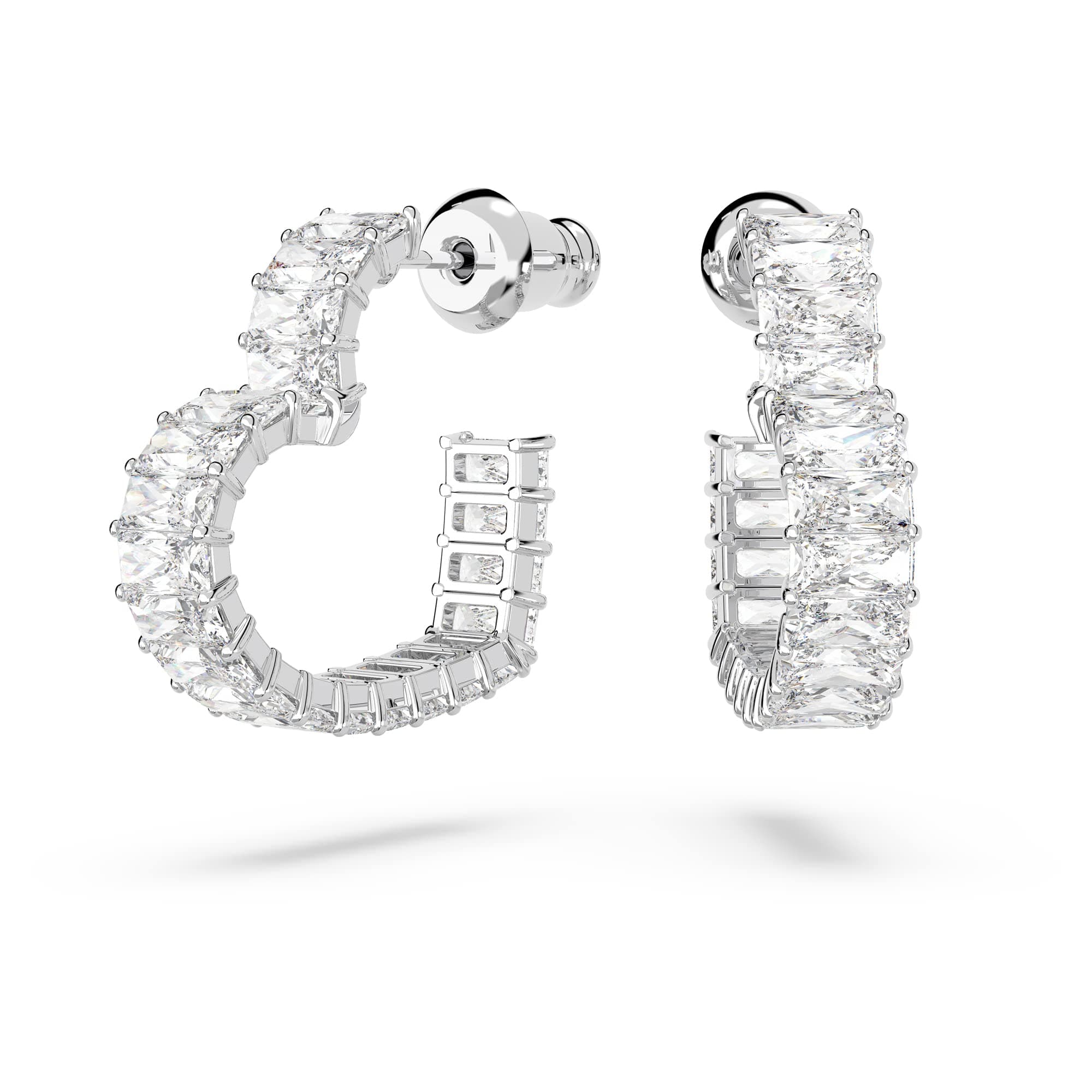 Swarovski Matrix Crystal Jewelry Collection with Heart Symbols and Rhodium Finished Metal for Women
| Swarovski Matrix