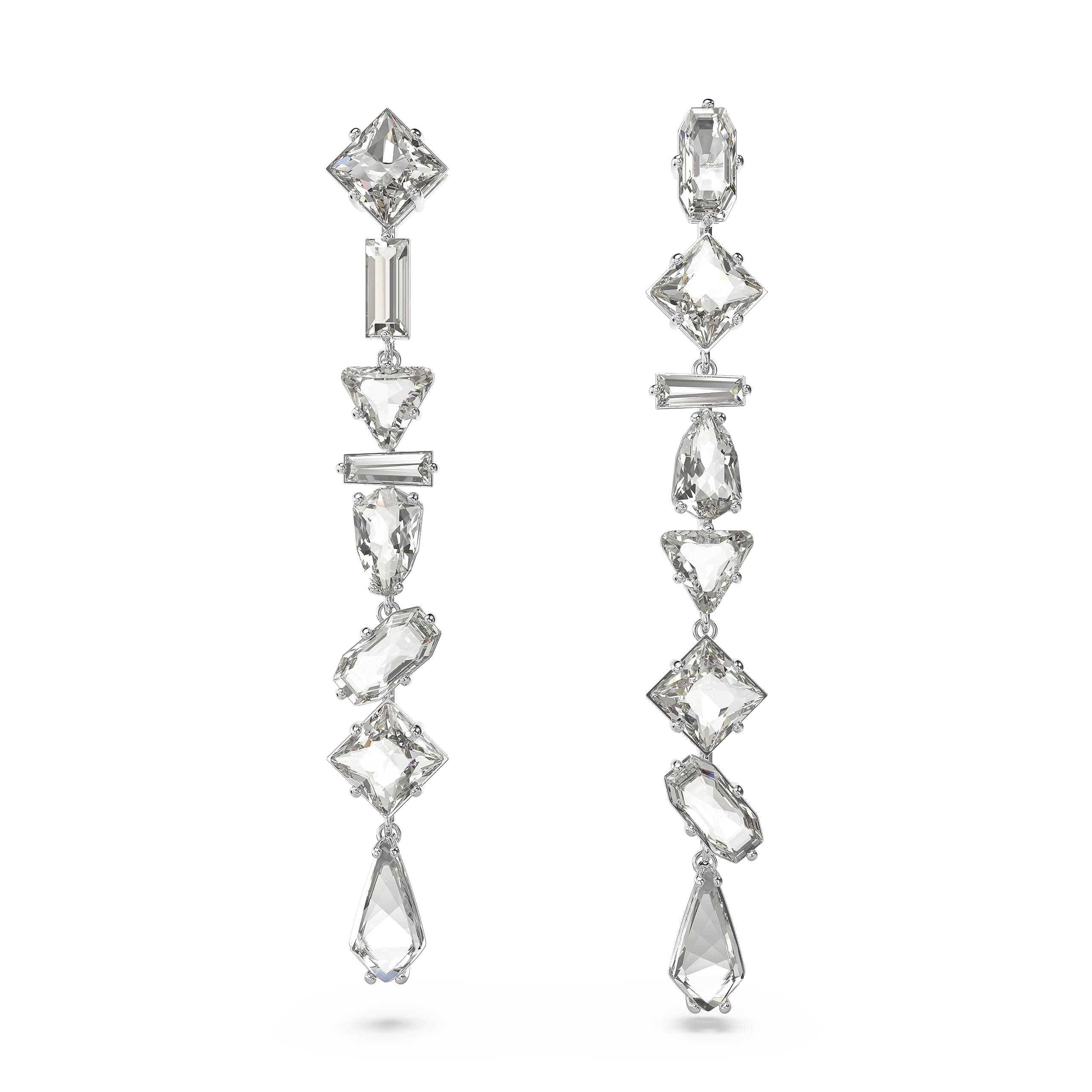 Swarovski Mesmera Drop Earrings for Women Casual Occasions Sparkling Genuine Crystal Earrings 925 Sterling Silver