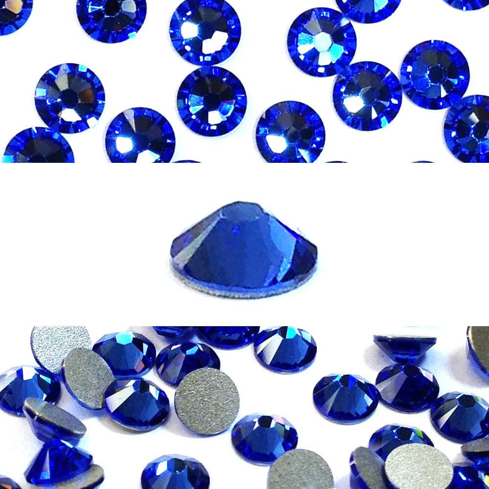 Swarovski XIRIUS Rose 2023 5mm Flatback No-Hotfix Rhinestones | Sapphire Blue | Fashion Jewelry Accents | 144 pcs (1 gro