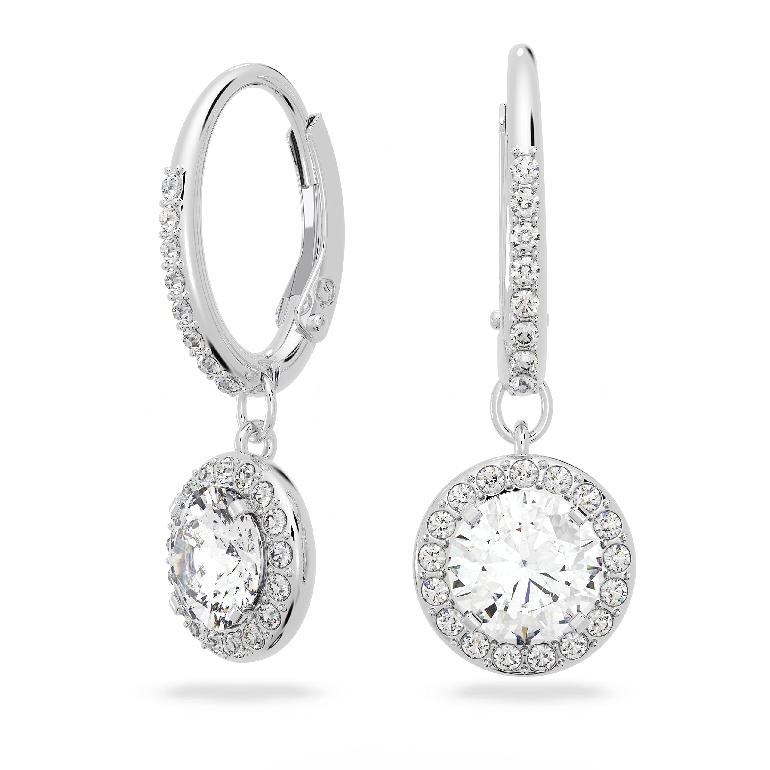 Swarovski Una Angelic Crystal Drop Earrings for Women Everyday Wear Sparkling Shine