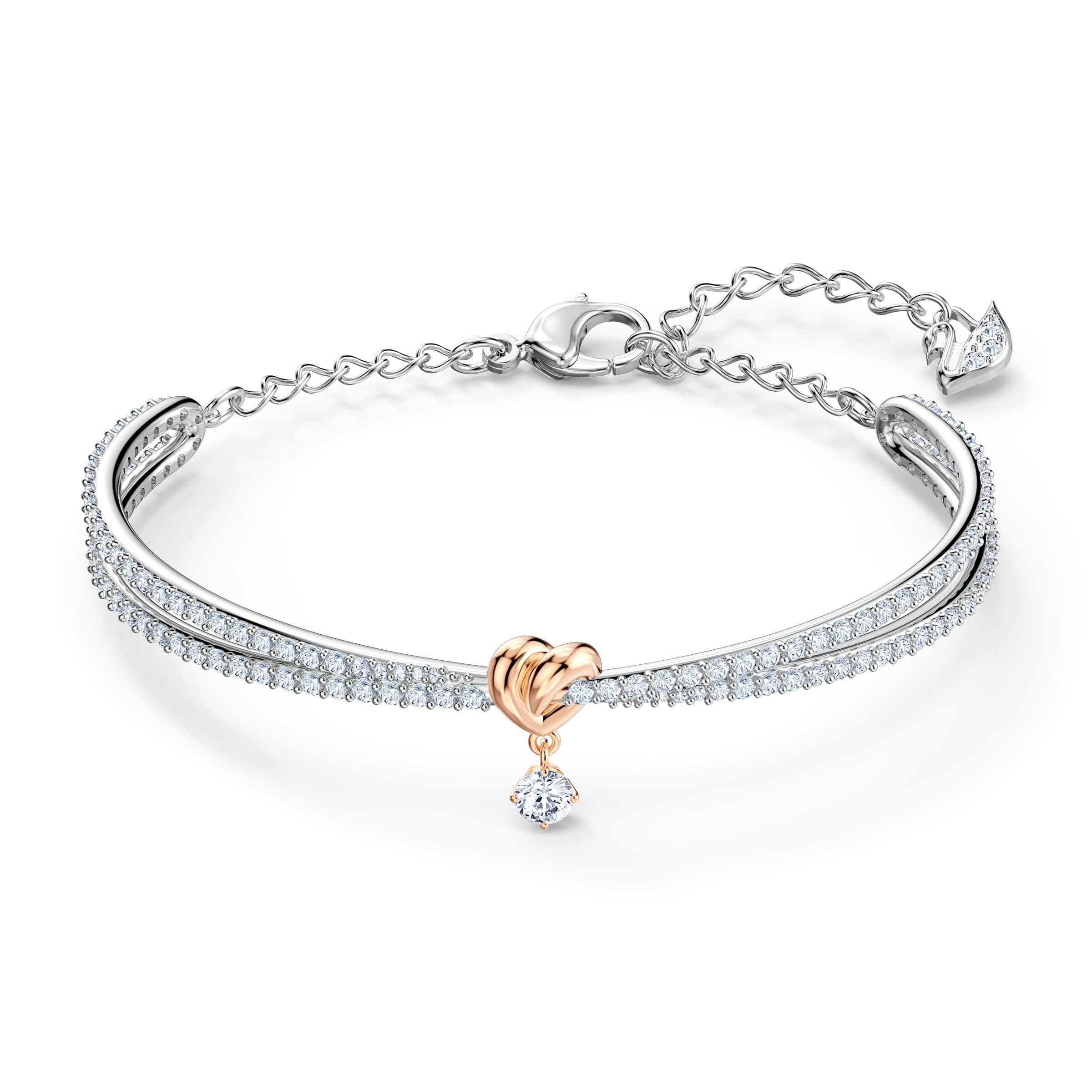 Swarovski Lifelong Heart Jewelry - Rose Gold & Rhodium Tone Finish for Women
| Swarovski Lifelong Heart Necklace & Earr