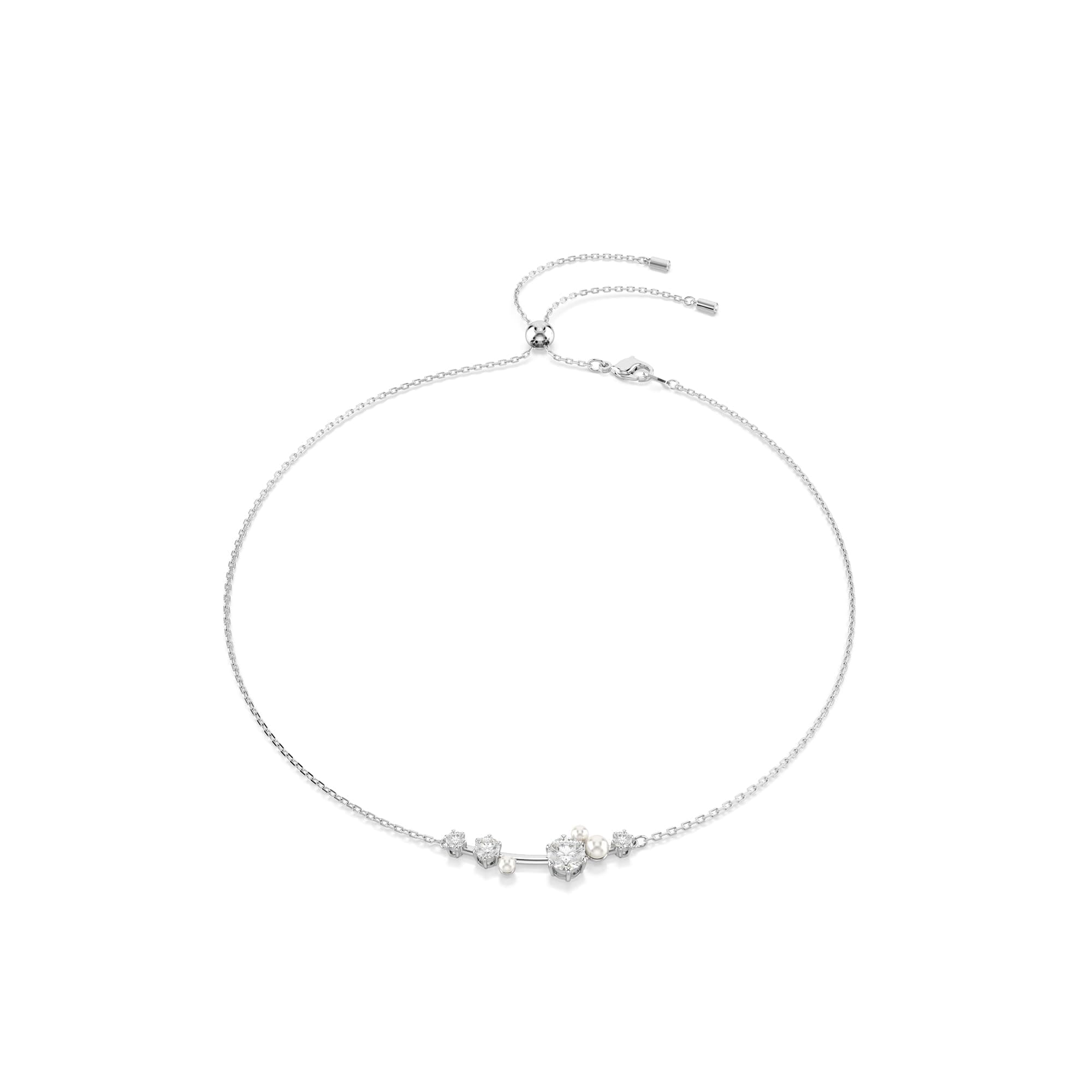 Swarovski Constella Crystal and Pearl Jewelry Collection for Women with Rhodium Finish, Perfect for Everyday Wear and O