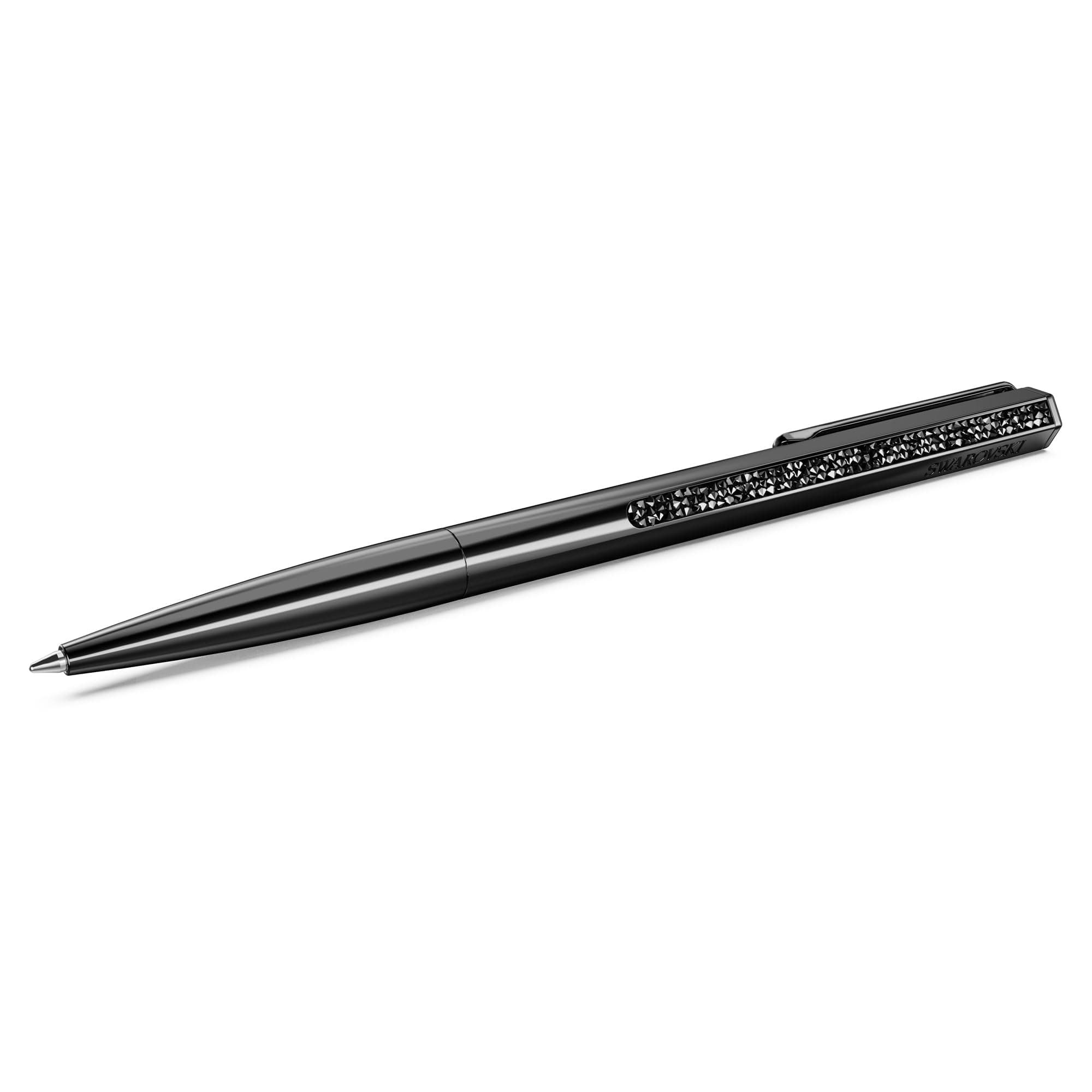Swarovski Crystal Shimmer Ballpoint Pen - Elegant Black Lacquered Writing Pen for Professional Use at Work and School
|
