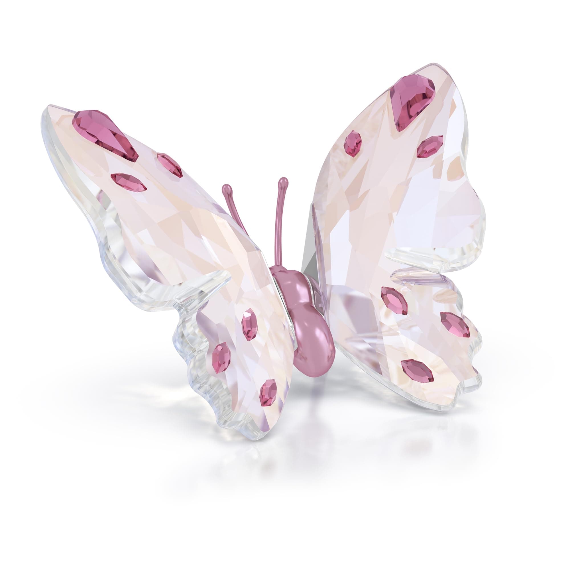 Swarovski Idyllia Butterfly Small Crystal Earrings for Women for Everyday Wear Sparkling Light Catching Design 14K Gold