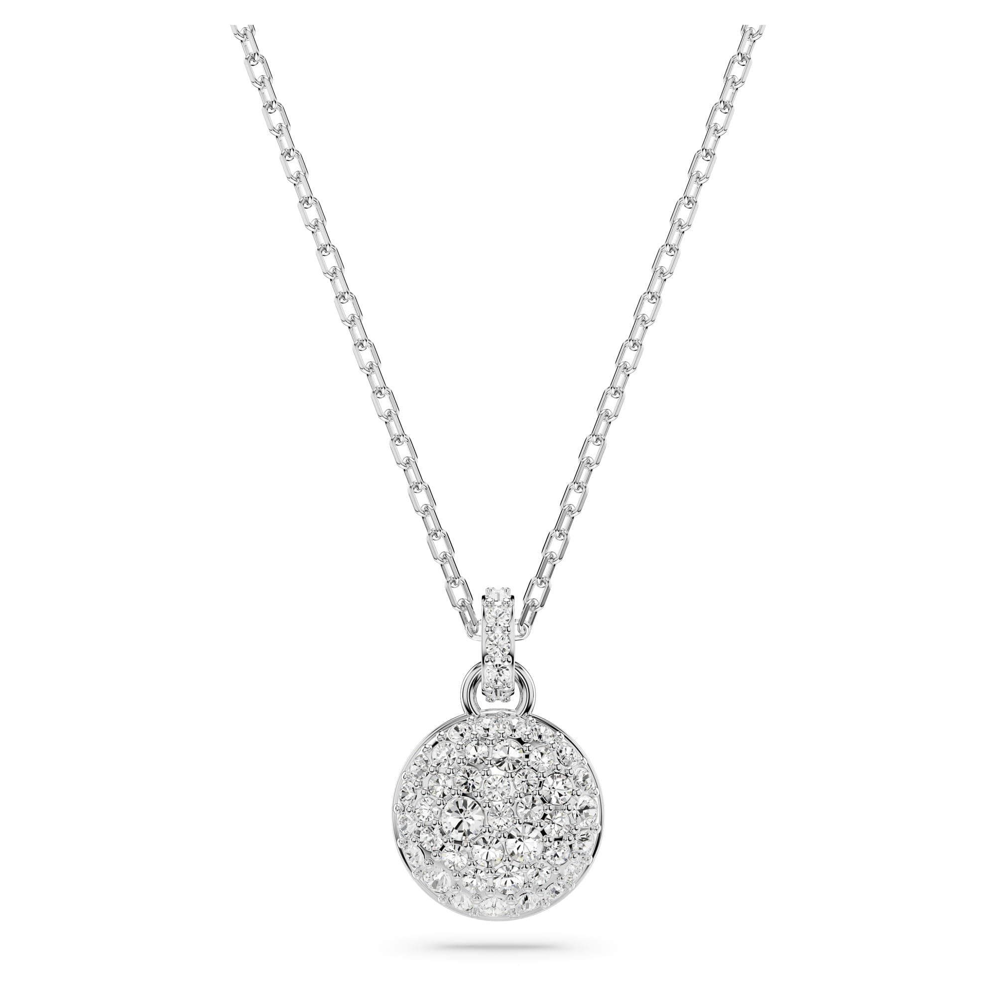 Swarovski Meteora Pendant Necklace for Women Daily Wear Glitter Jewelry 18K Gold Plated Silver Necklace