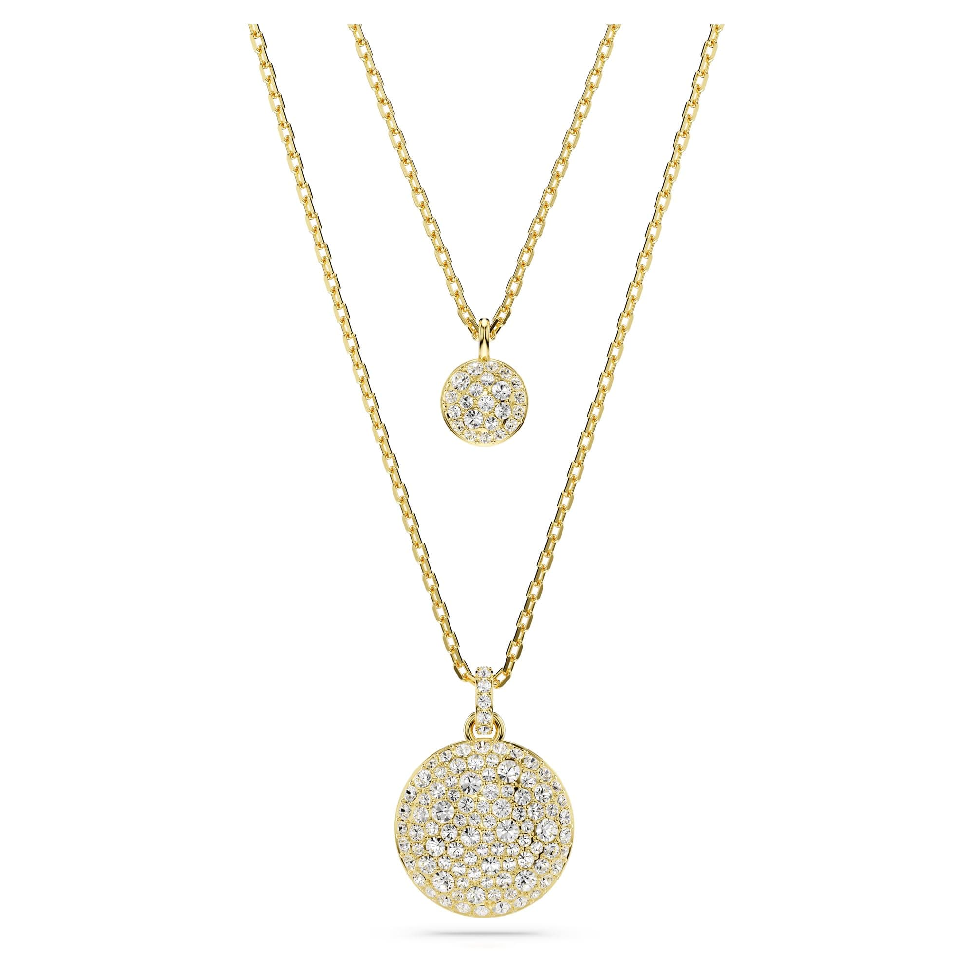 Swarovski Meteora Layered Pendant Necklace for Women Elegant Jewelry GiftSpecifications: Silver Tone, 16 inches Necklace