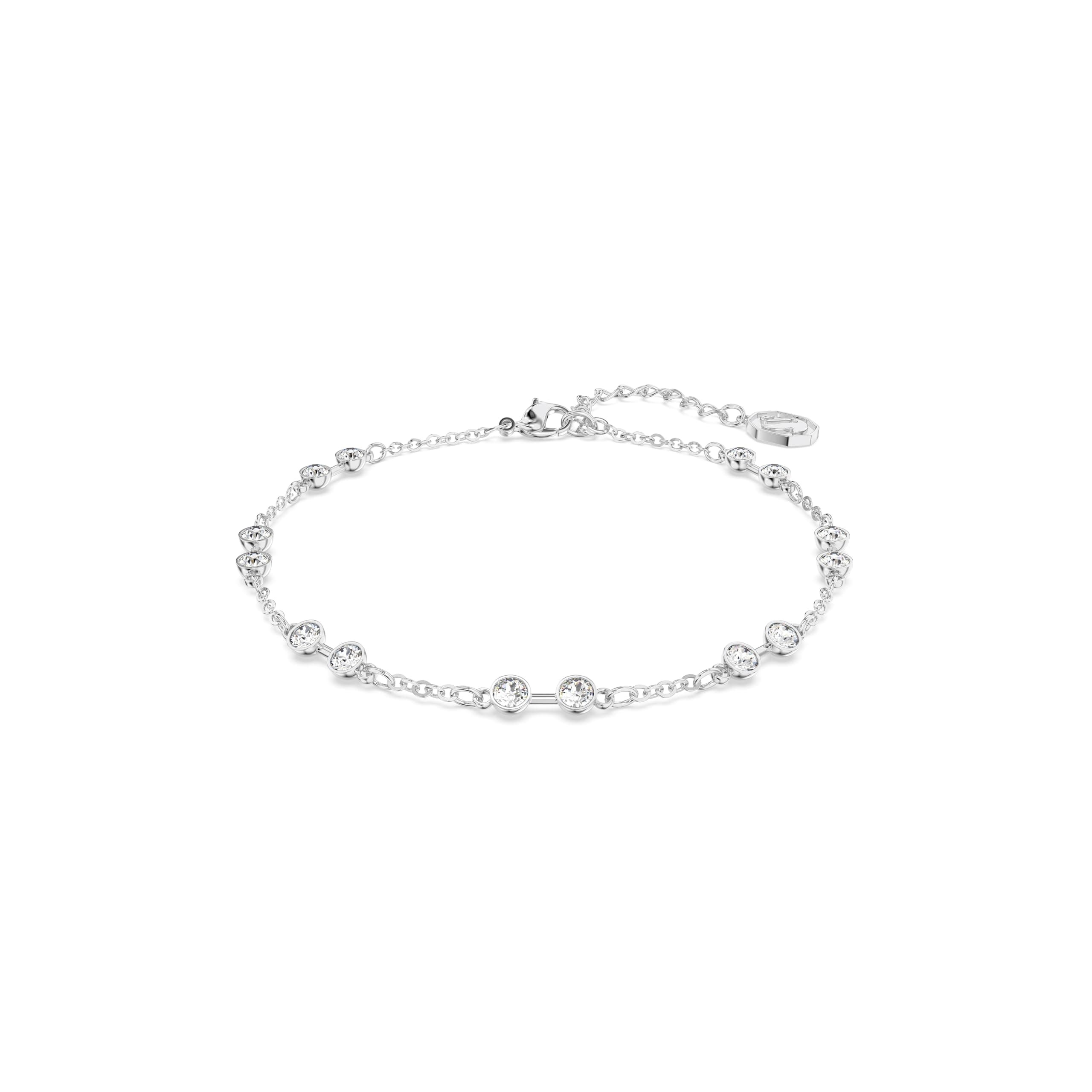 Swarovski Remix Collection Rhodium Finish Round Cut Clear Strand for Evening Partys
| Swarovski Remix Collection Rhodiu