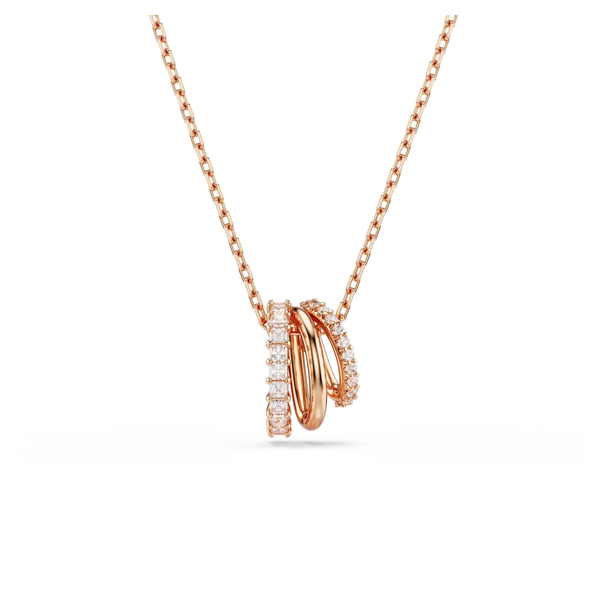Swarovski Hyperbola Pendant, Mixed Cuts, Clear, Rose Gold-Tone Finished for Elegant Women
| Swarovski Hyperbola Pendant