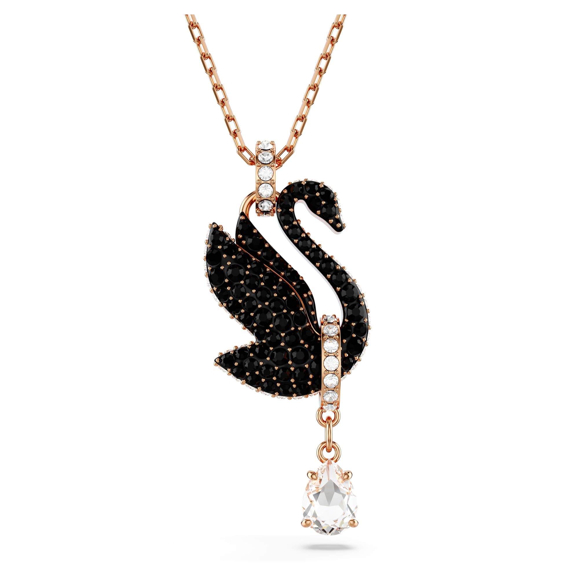 Swarovski Swan Pendant Collection for Women Gift Special Occasion Rhinestone Necklace 925 Silver 18inch