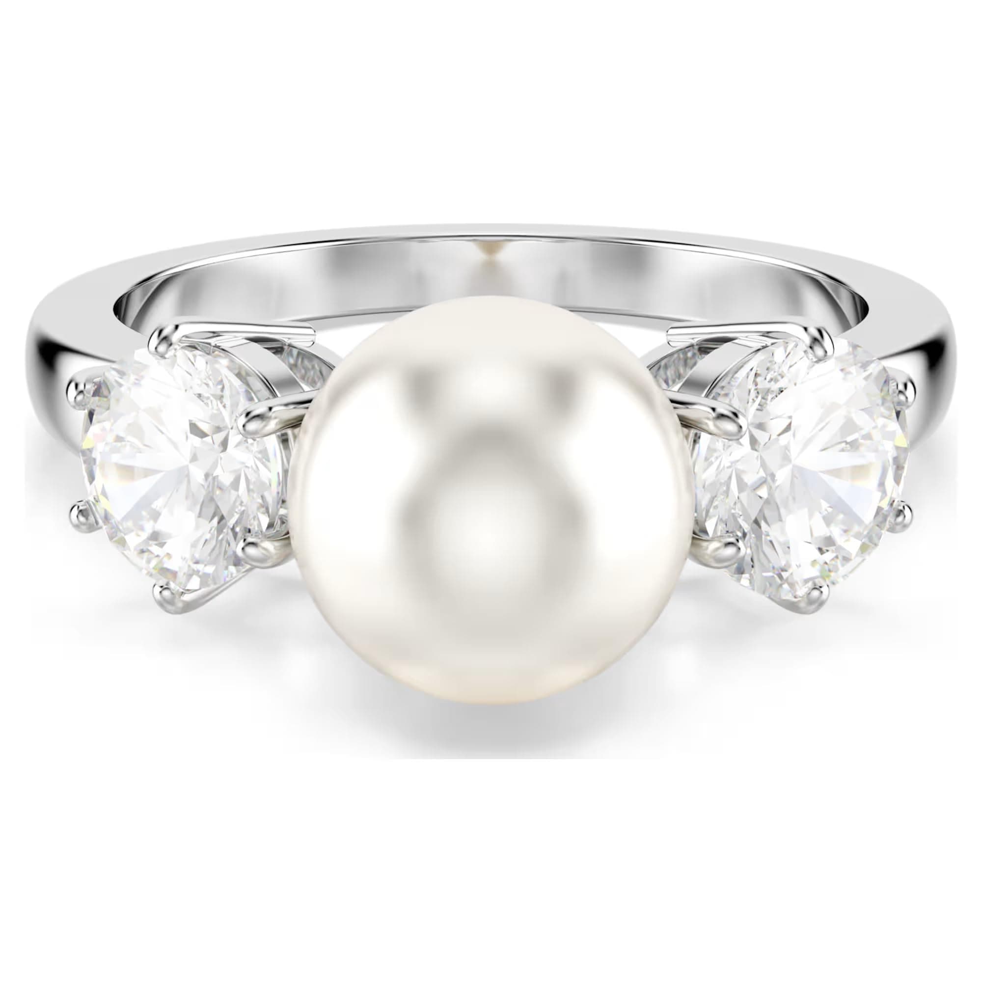 Swarovski Matrix Ring, Crystal Pearl, Round Cut, Clear, Rhodium Finish for Elegant Women
| Swarovski Matrix Ring, Cryst