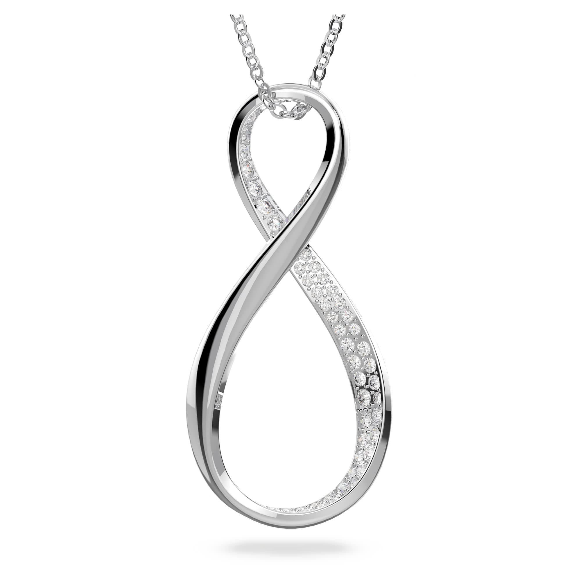 Swarovski Exist Clear Crystal Earring and Necklace | Sparkling Clear Crystals Jewelry for Ladies | Everyday Wear and Nig