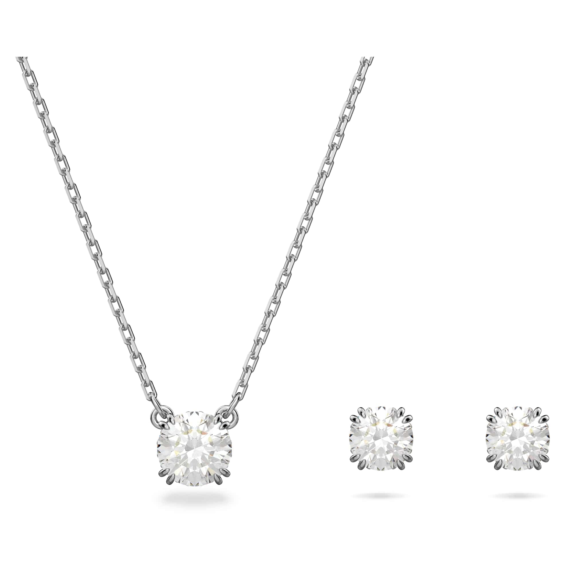 Swarovski Stilla Jewelry Set, Clear Crystals, Elegant Rhodium Finish for Special Occasions
| Swarovski Stilla Jewelry S