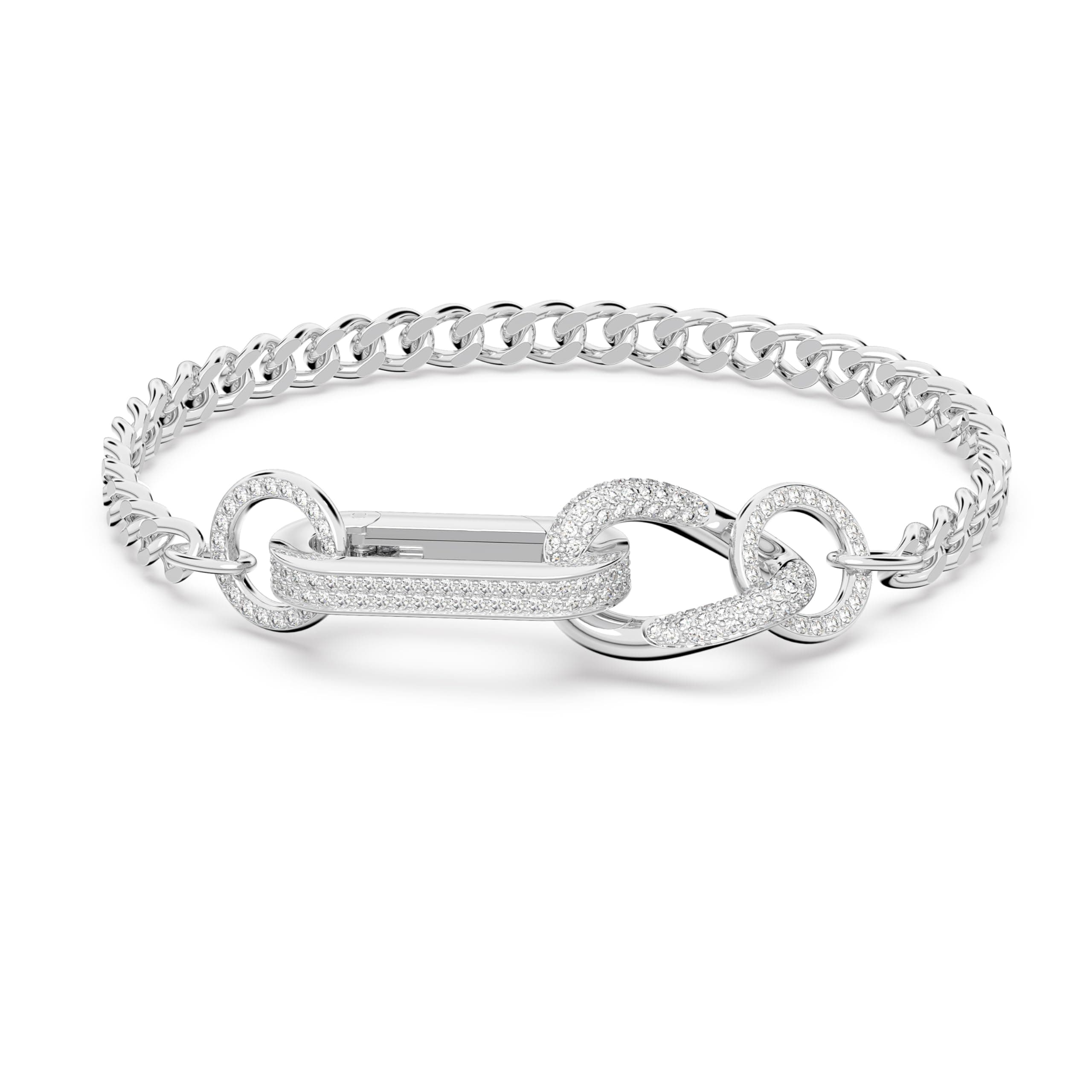 Swarovski Dextera White Crystal Pavé Rhodium Plated Bracelet for Women
| Swarovski Dextera White Crystal Pavé Rhodium