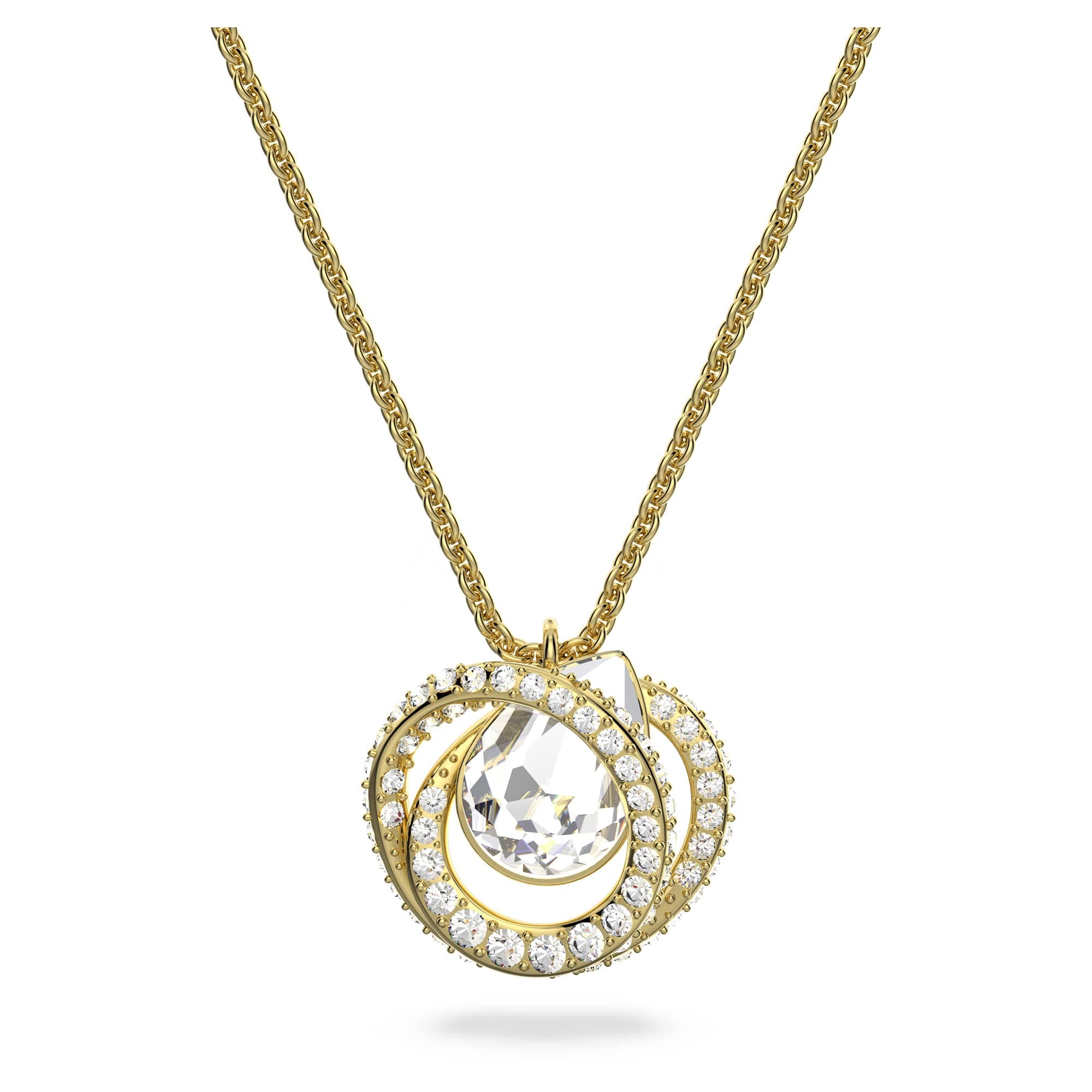 Swarovski Generation Crystal Jewelry - Rhodium Tone & Gold Tone Necklace, Earrings, & Bracelet for Special Occasions
|