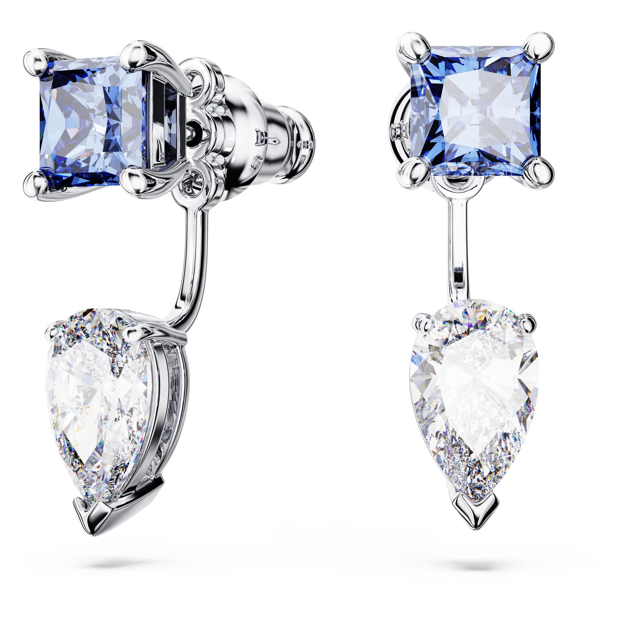 Swarovski Mesmera Drop Earrings for Women with Sparkling Details Perfect for Parties, 925 Silver, |5cm Length, Glitterin